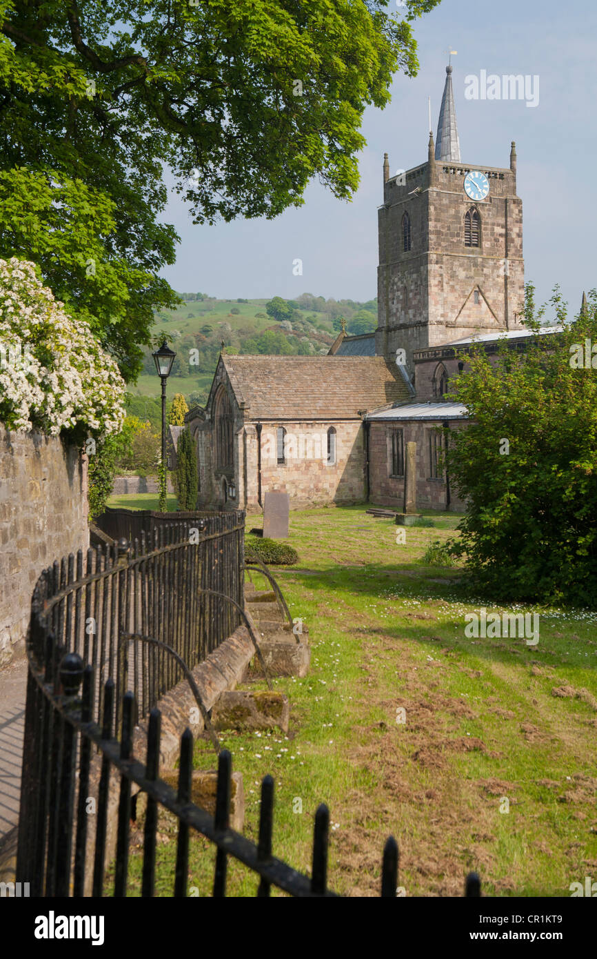 St Mary's Church, Wirksworth, Derbyshire, England Stock Photo