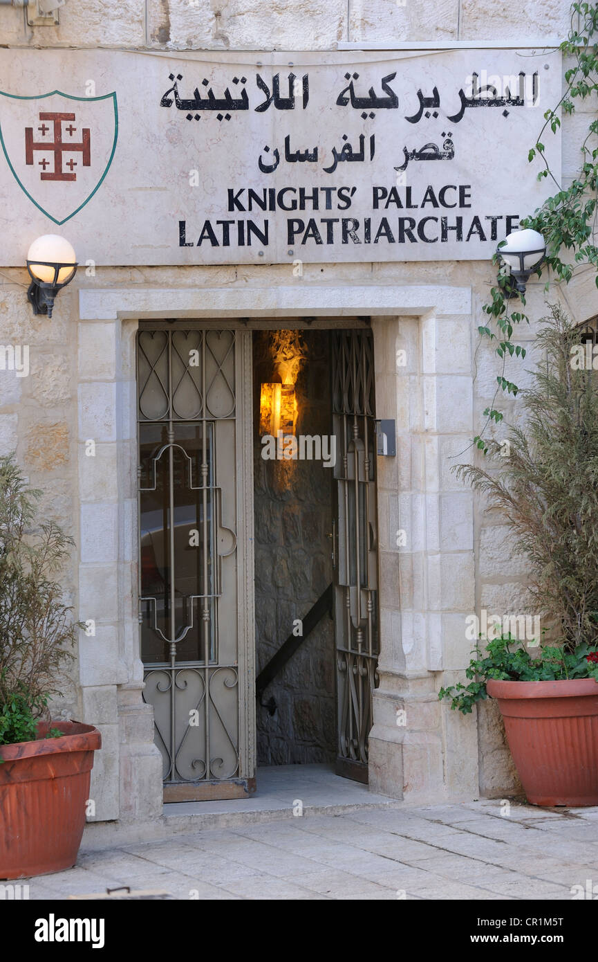 Latin Patriarchate of Jerusalem, hotel entrance for this institution in