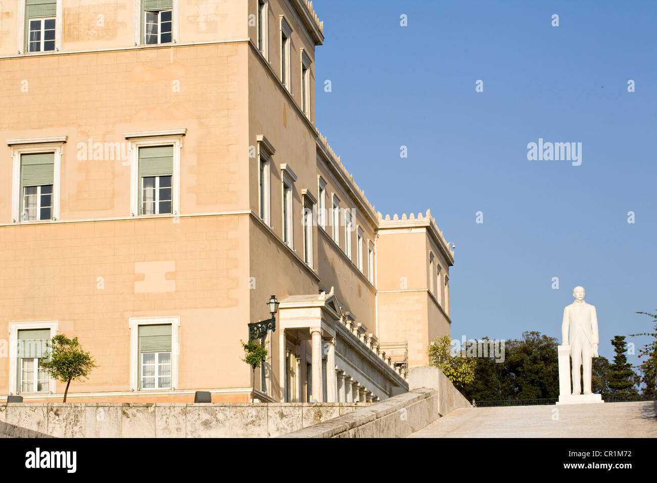 Greece, Attica, Athens, the Parliament is settled in the former King Othon I's palace built between 1836 and 1842 Stock Photo