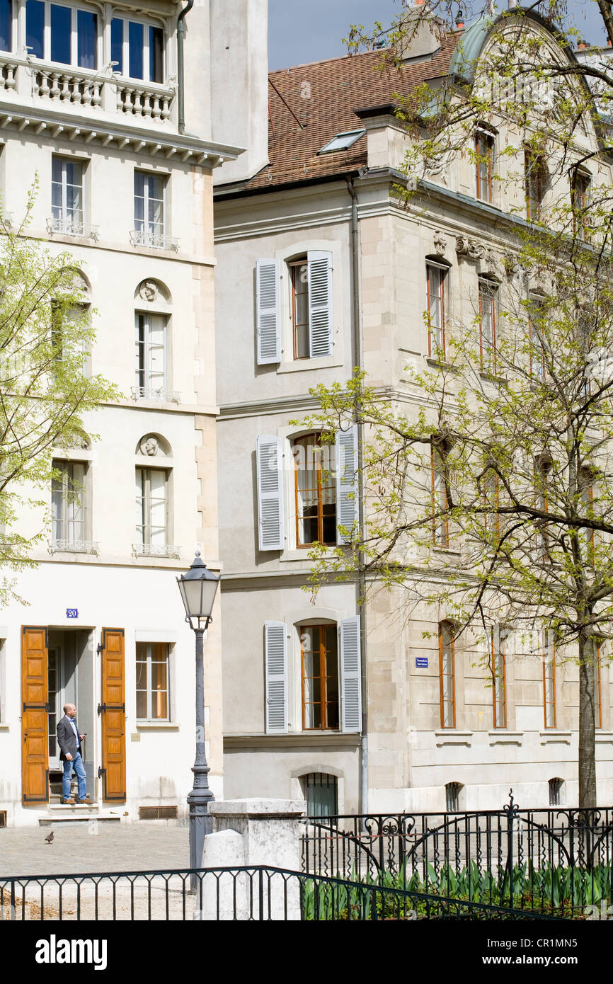 Switzerland, Geneva, old town, Saint Antoine Walk Stock Photo Alamy