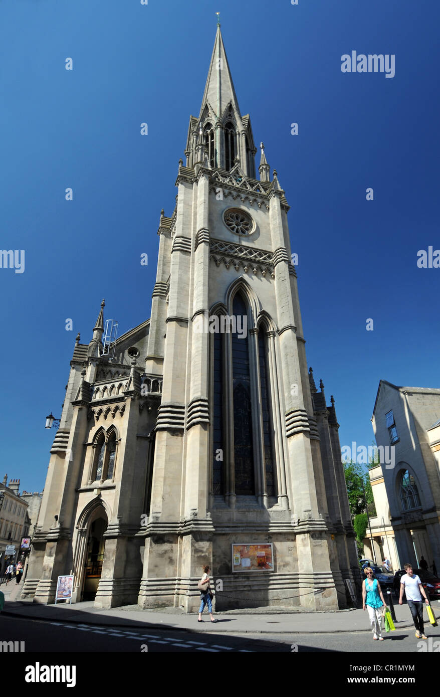 Bath, St Michael's Church in Bath, Somerset, Britain, UK Stock Photo