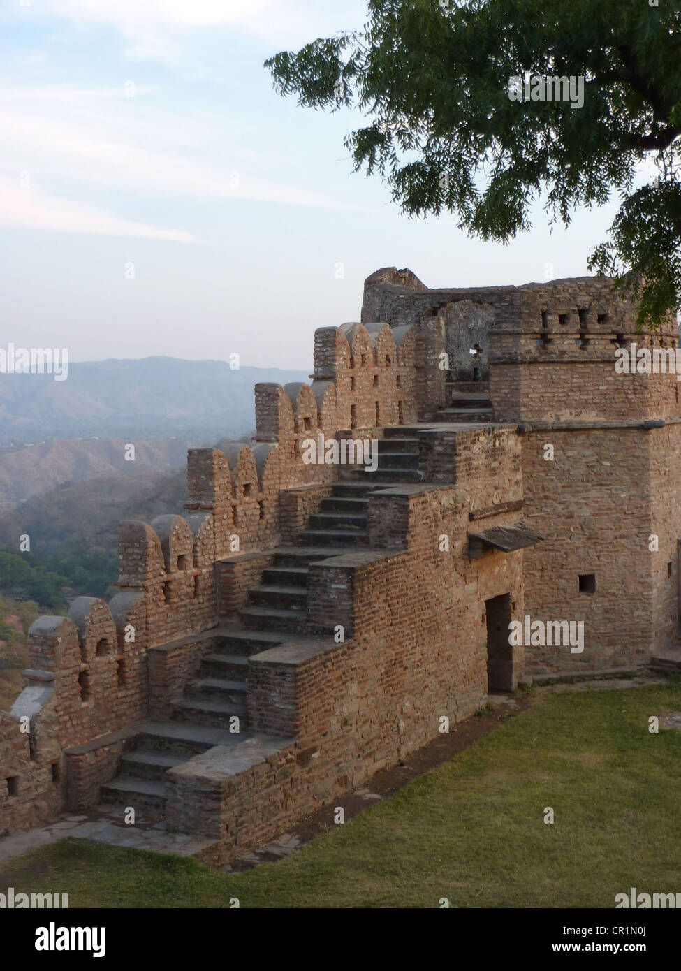 Citadel of Kumbhalgarh Fort in Rajasthan, India, Asia Stock Photo
