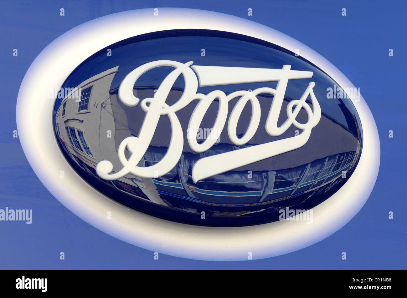 'Boots chemist' store shop pharmacy sign Stock Photo