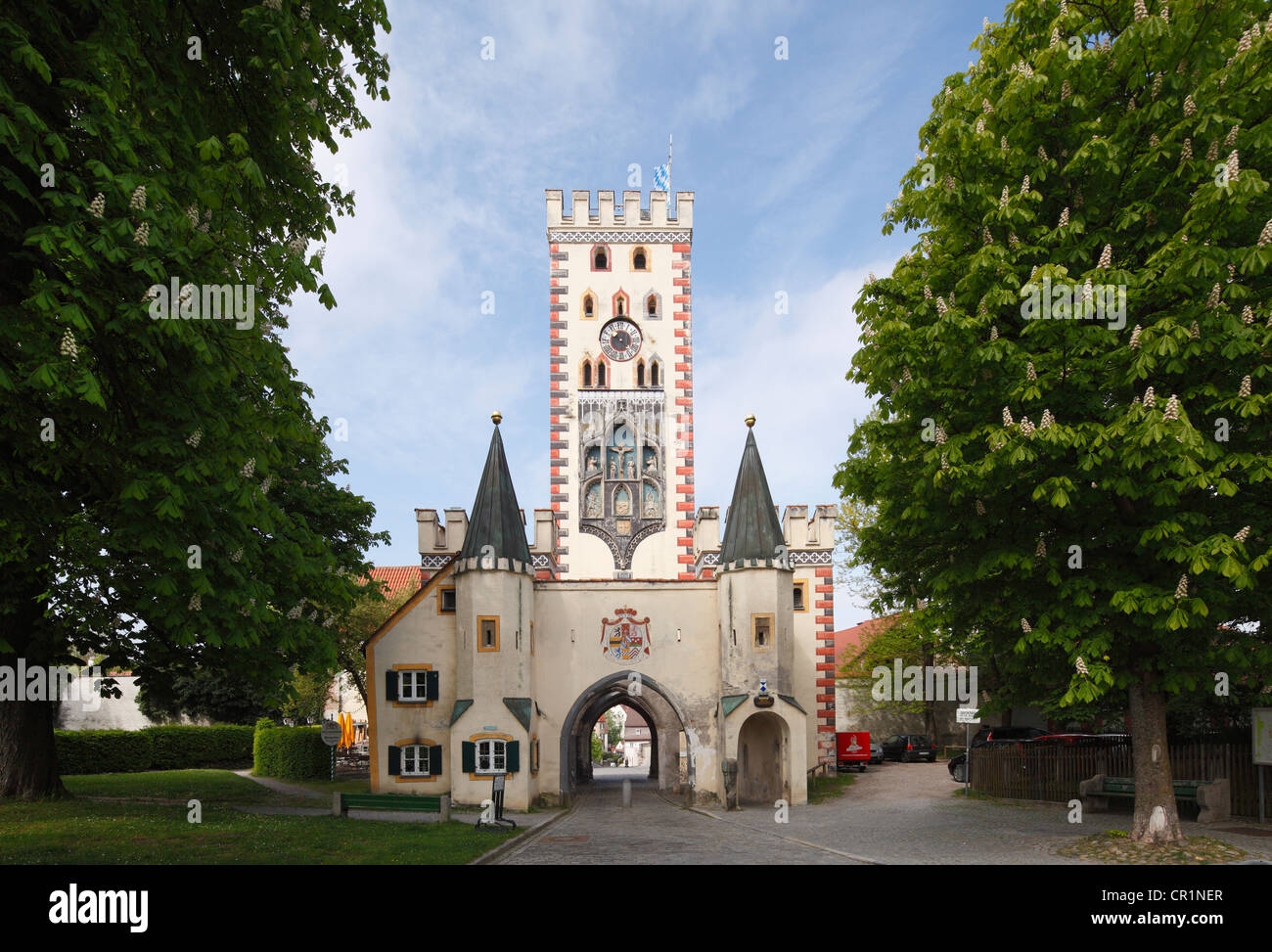 Bayertor, Bavarian Gate, Landsberg am Lech, Upper Bavaria, Bavaria, Germany, Europe Stock Photo