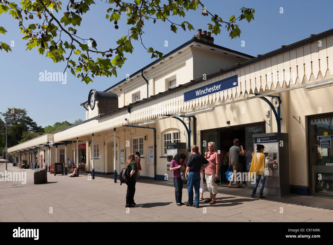 Winchester railway station Stock Photo