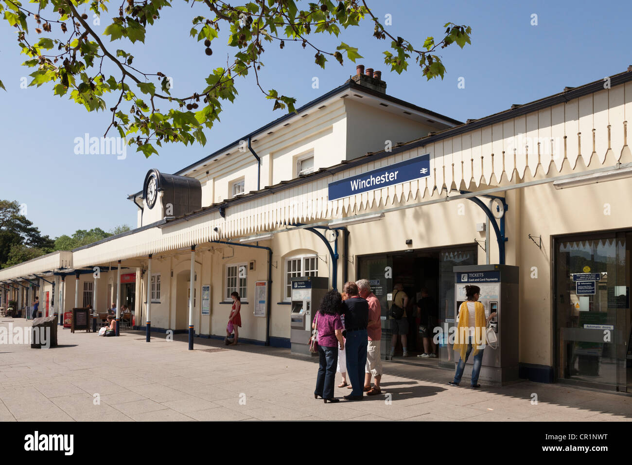 Winchester railway station Stock Photo