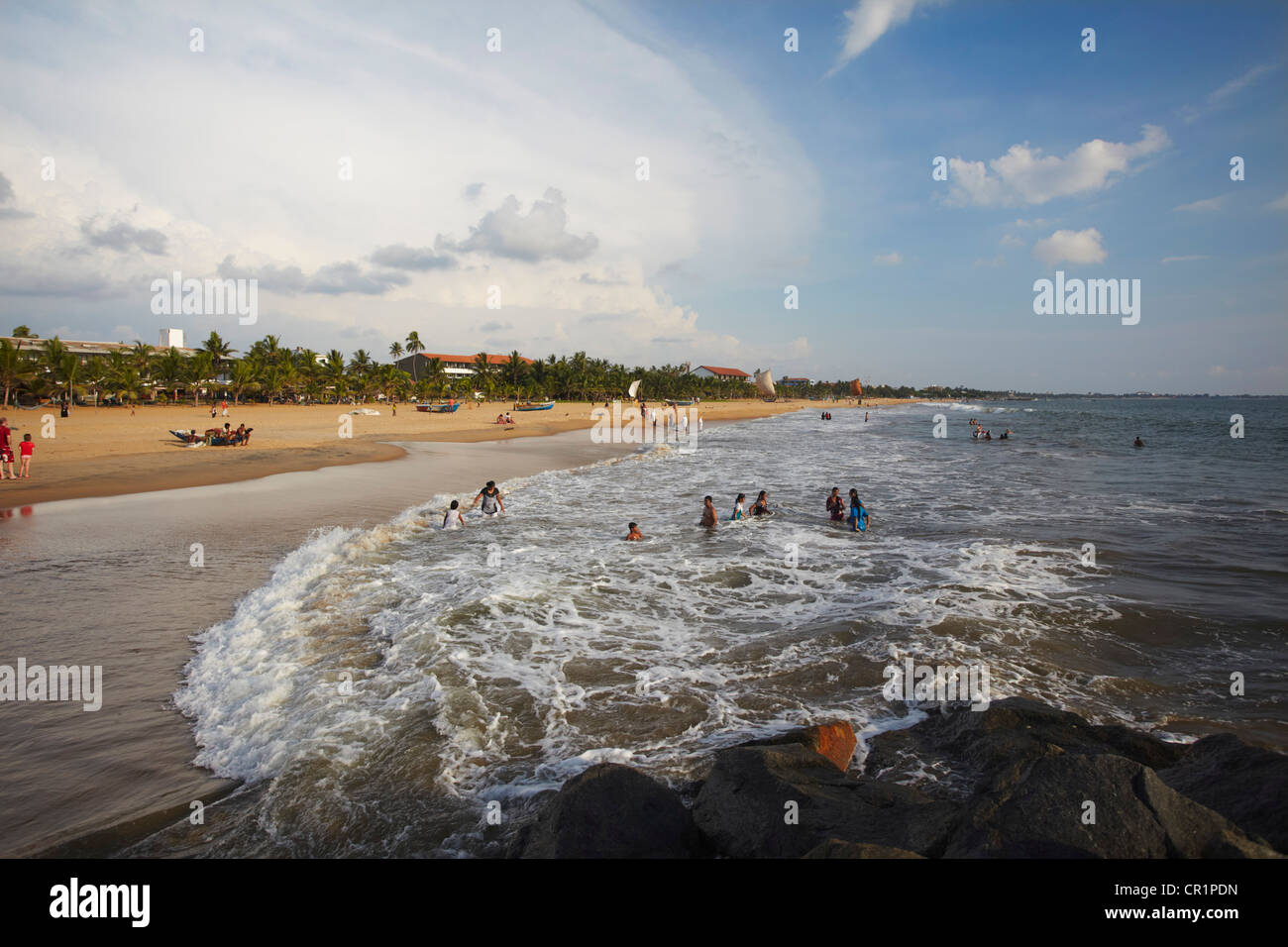 Negombo beach, North Western Province, Sri Lanka Stock Photo