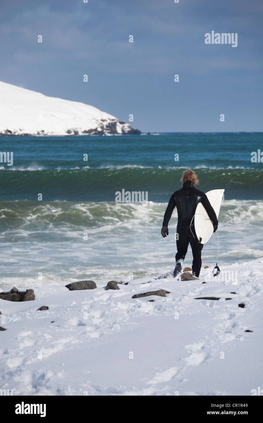 Olafsfjordur surfing hires stock photography and images Alamy