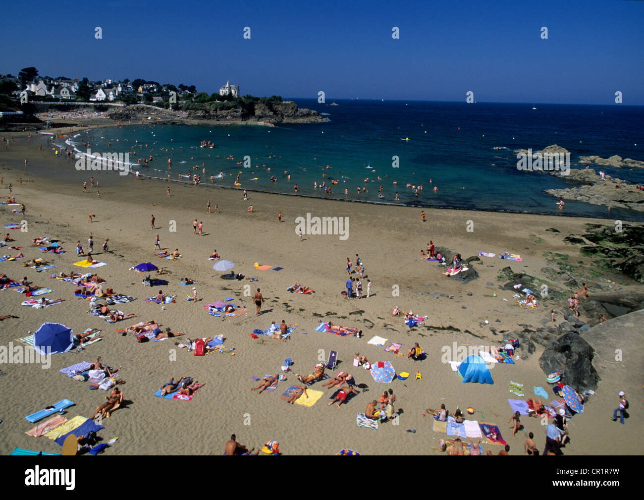 France, Cotes d'Armor, Saint Quay Portrieux, Chatelet's beach Stock