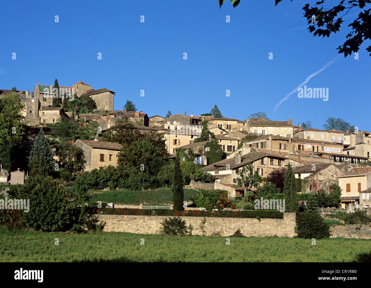 France, Tarn et Garonne, Bruniquel village, labelled Les Plus Beaux Villages de France (The Most Beautiful Villages of France) Stock Photo
