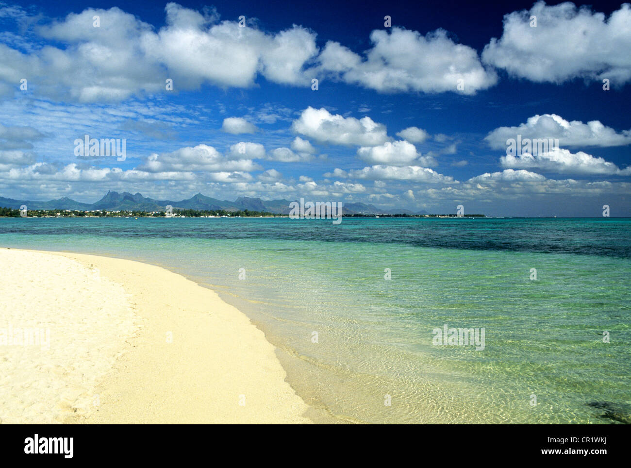 Mauritius, District of Riviere du Rempart, surroundings of Grand Baie, beach of Mont Choisy