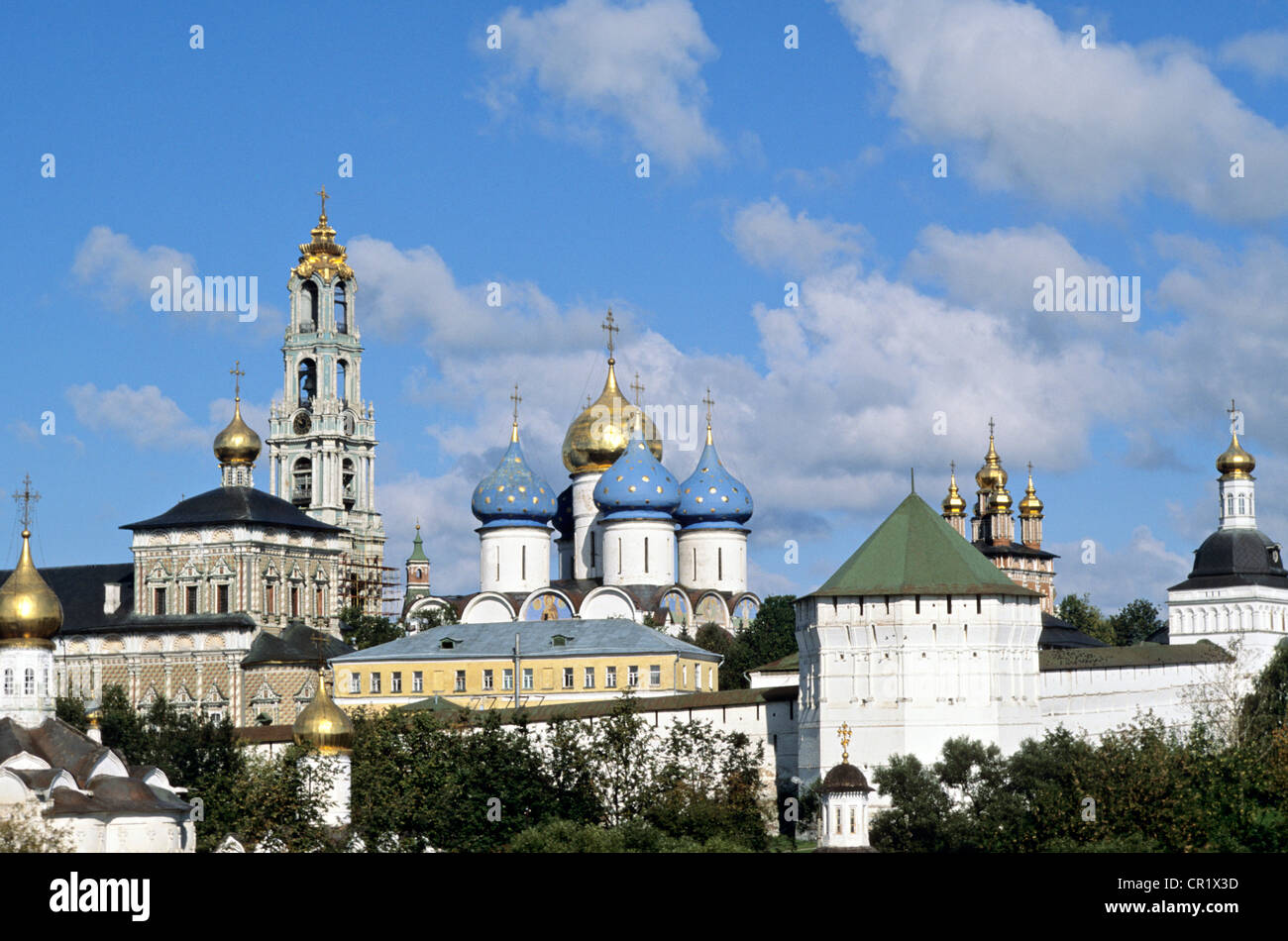Posad Russia, Sergiev Posad, UNESCO World Heritage, historical town which is ...