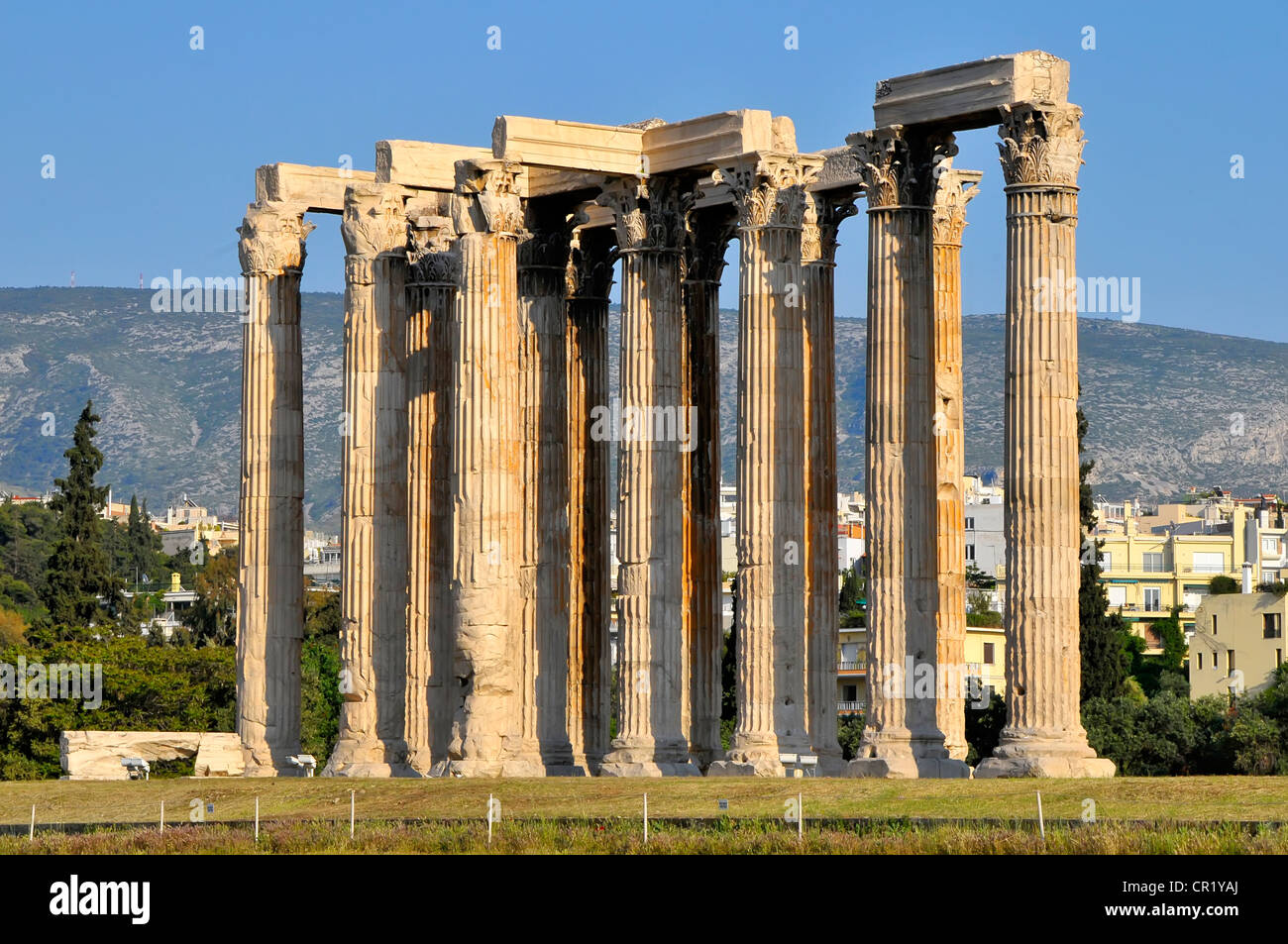 Temple Olympian Zeus Athens Greece Stock Photo