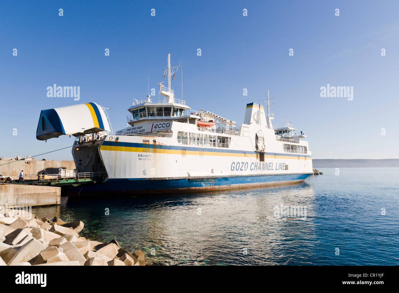 Ferry to Gozo. Cirkewwa, Malta. Stock Photo