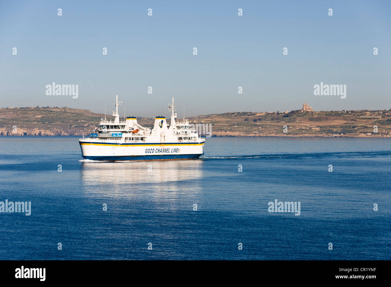 Ferry to Gozo, Malta. Stock Photo