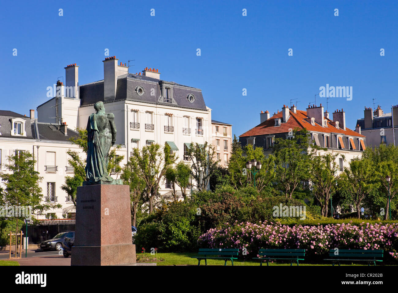 France, Val-de-Marne, Vincennes, jardin du Cours Marigny Stock Photo