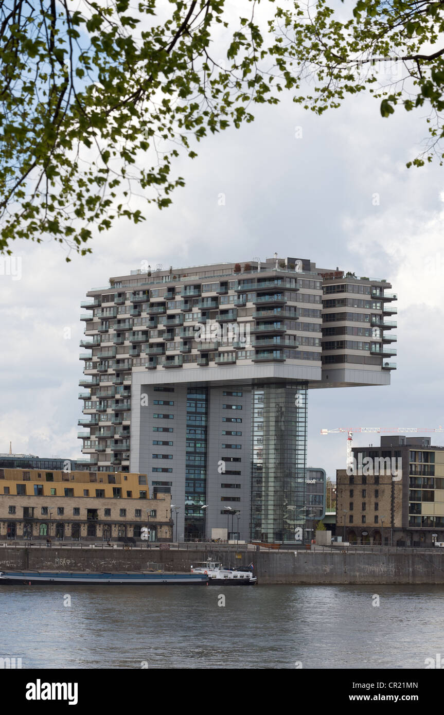 'Crane house' Rheinauhafen, Cologne Germany Stock Photo Alamy