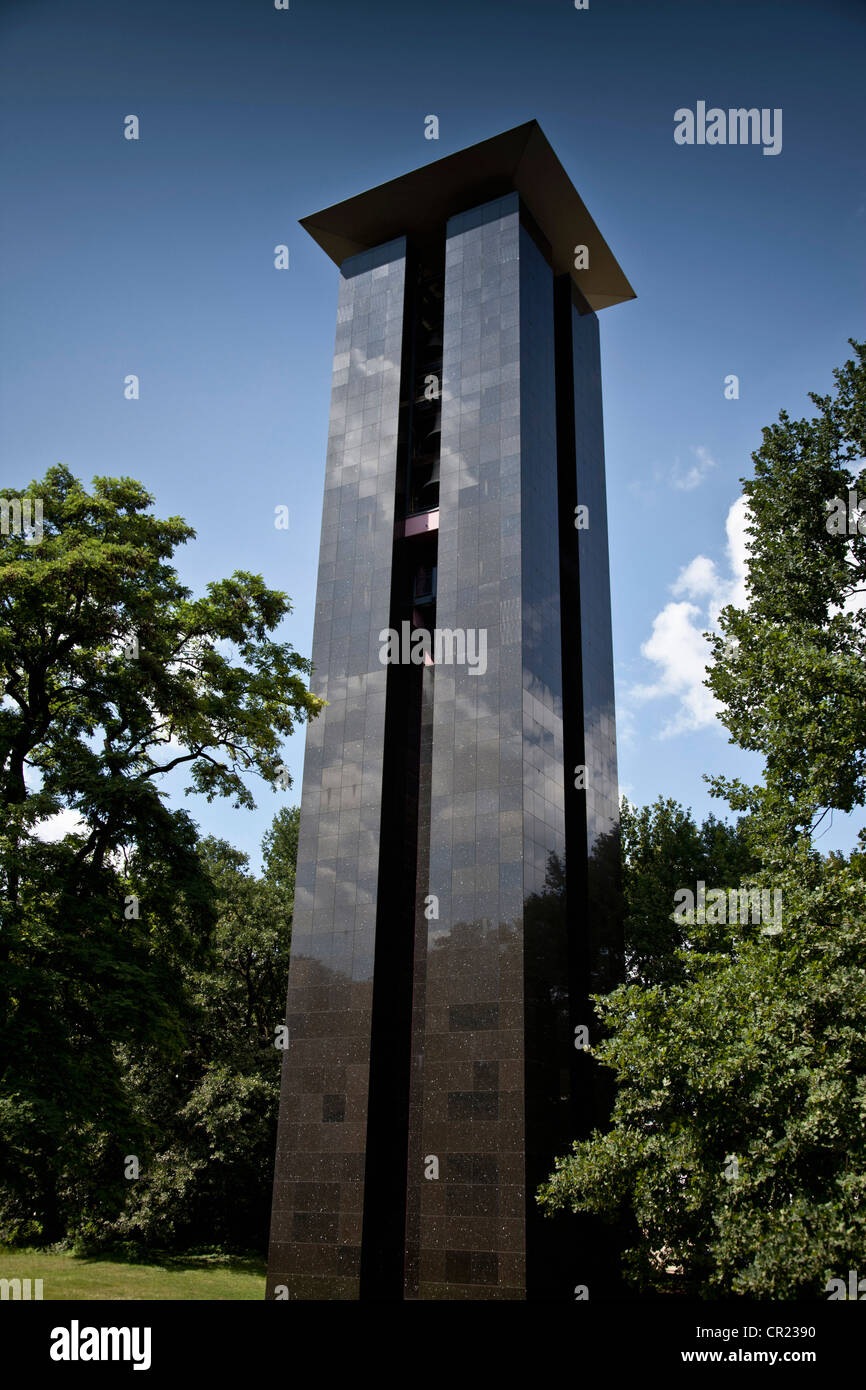 Modern tower in park Stock Photo Alamy