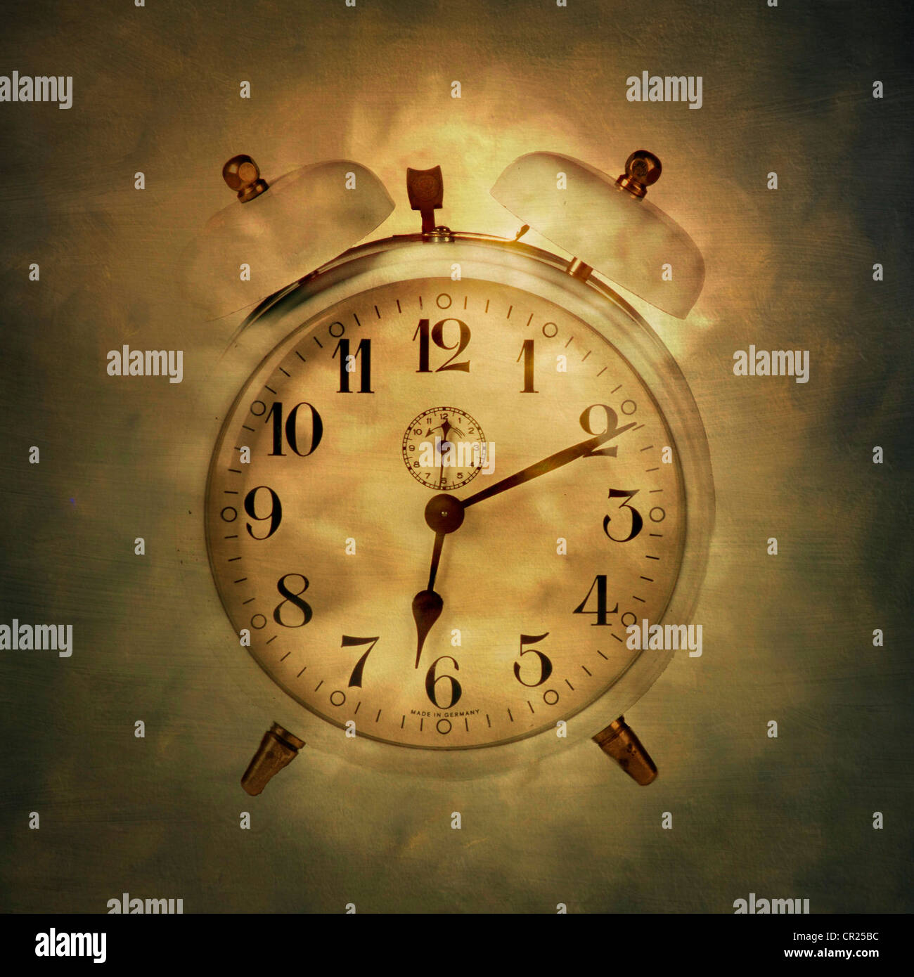 Old fashioned alarm clock Stock Photo Alamy