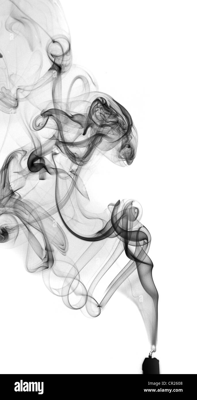 smoke rising from a match showing turbulent swirls Stock Photo Alamy