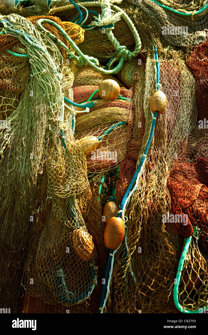Pile fishing nets hires stock photography and images Alamy