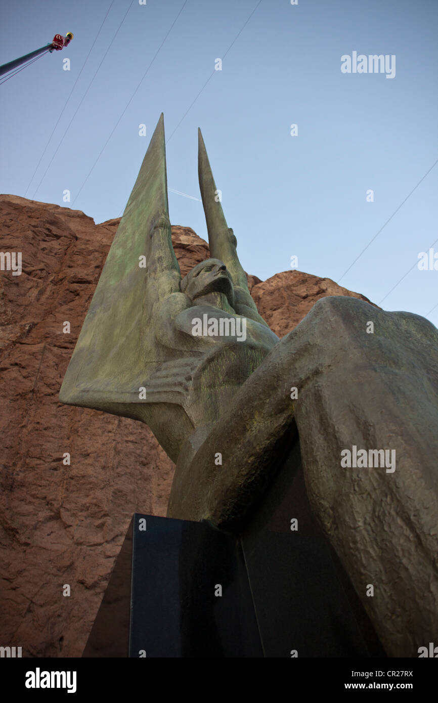 Memorial to the men who built and died building the Hoover Dam between 1931/35. Lake Mead