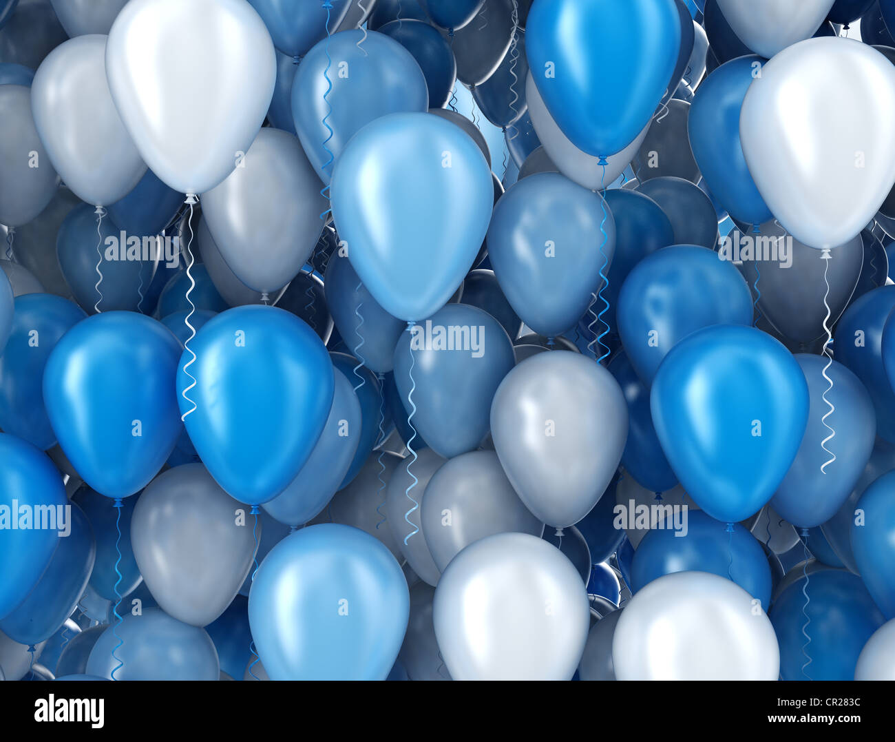 Blue and silver balloons deals