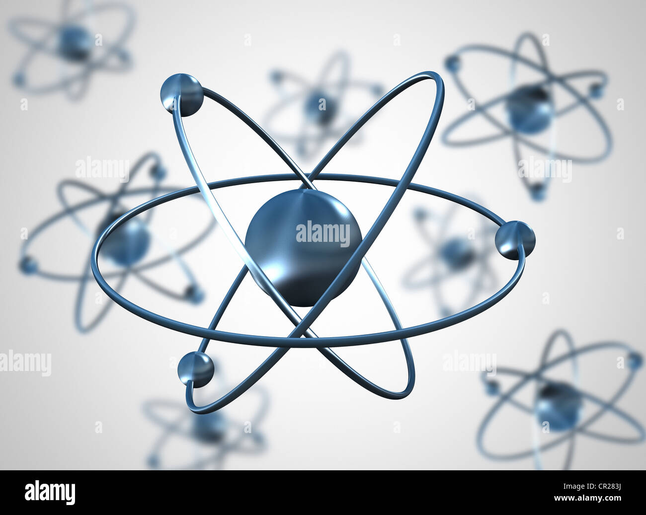 Atoms science background Stock Photo - Alamy