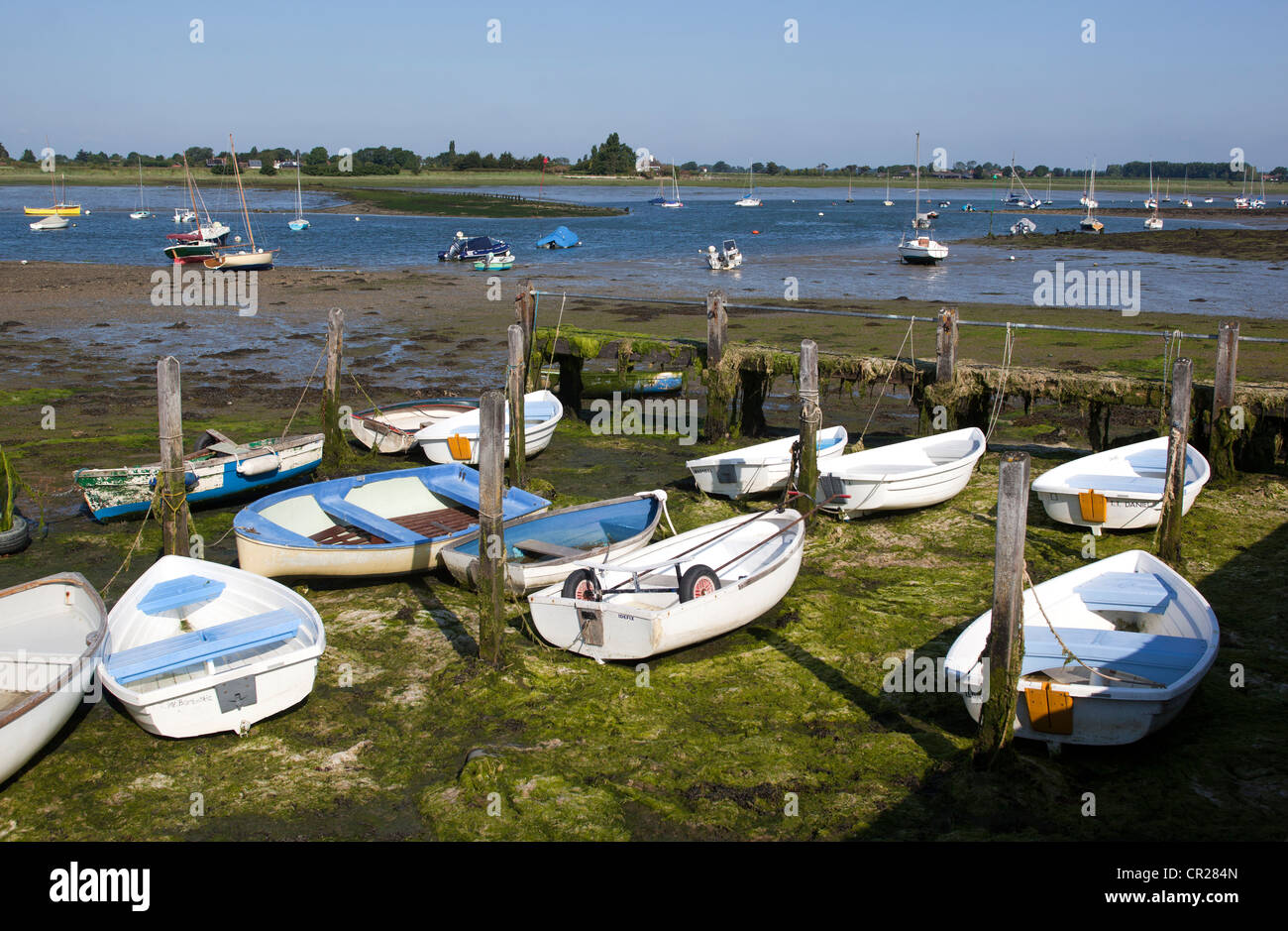Boats in harbour at Bosham Stock Photo Alamy