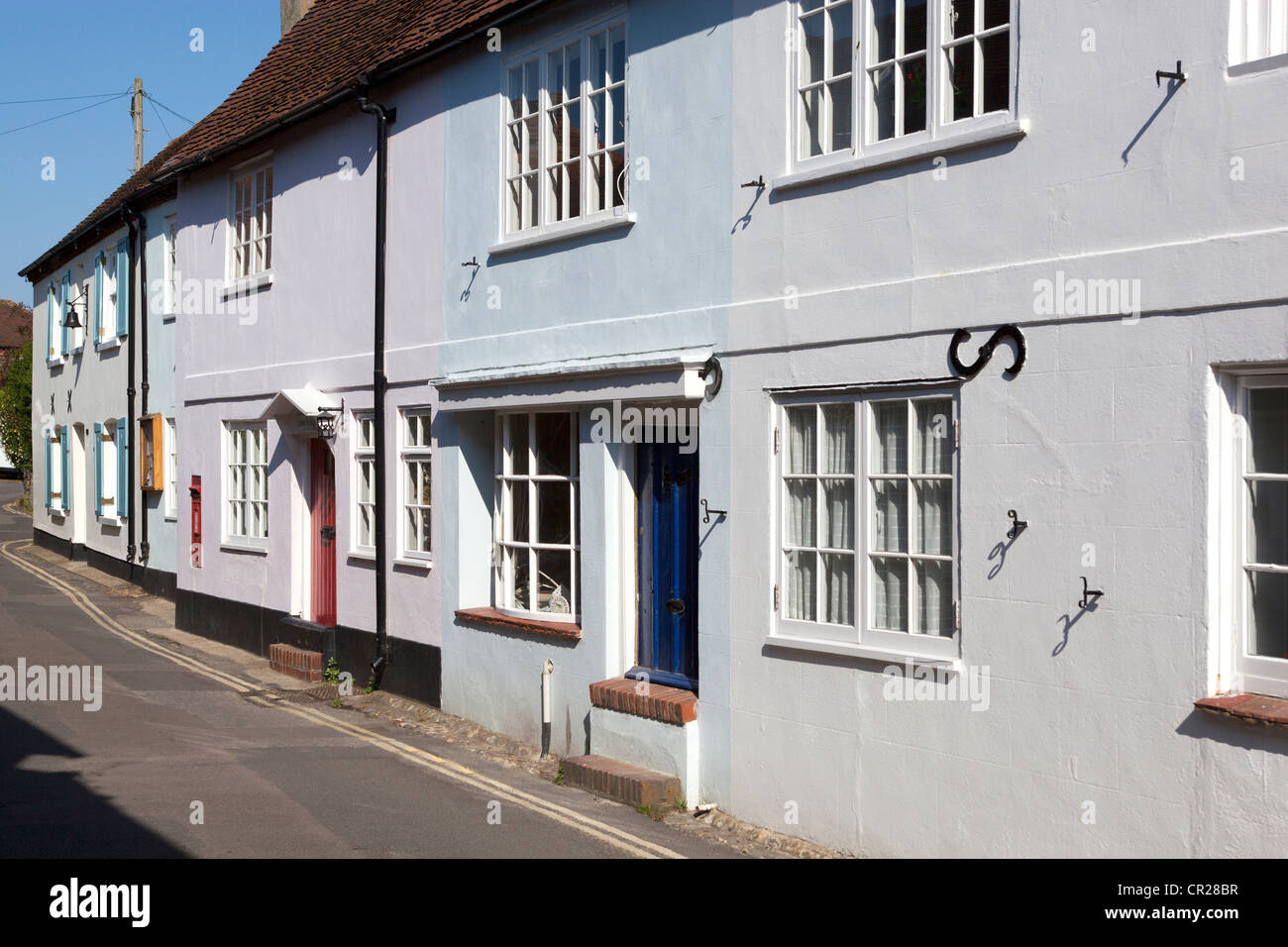 Terraced Houses Bosham Stock Photo Alamy