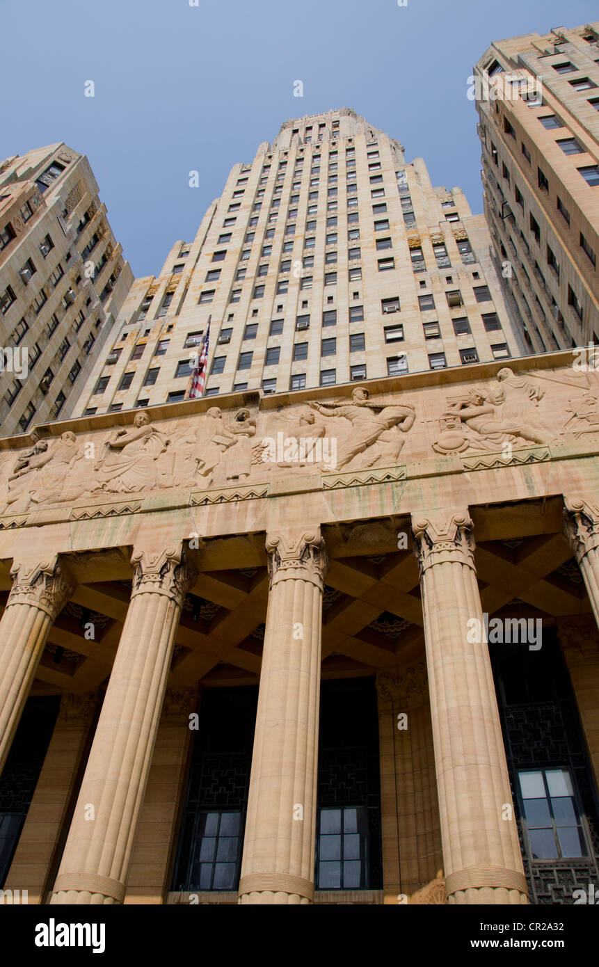 New York, Buffalo, City Hall. Historic Art Deco building completed in