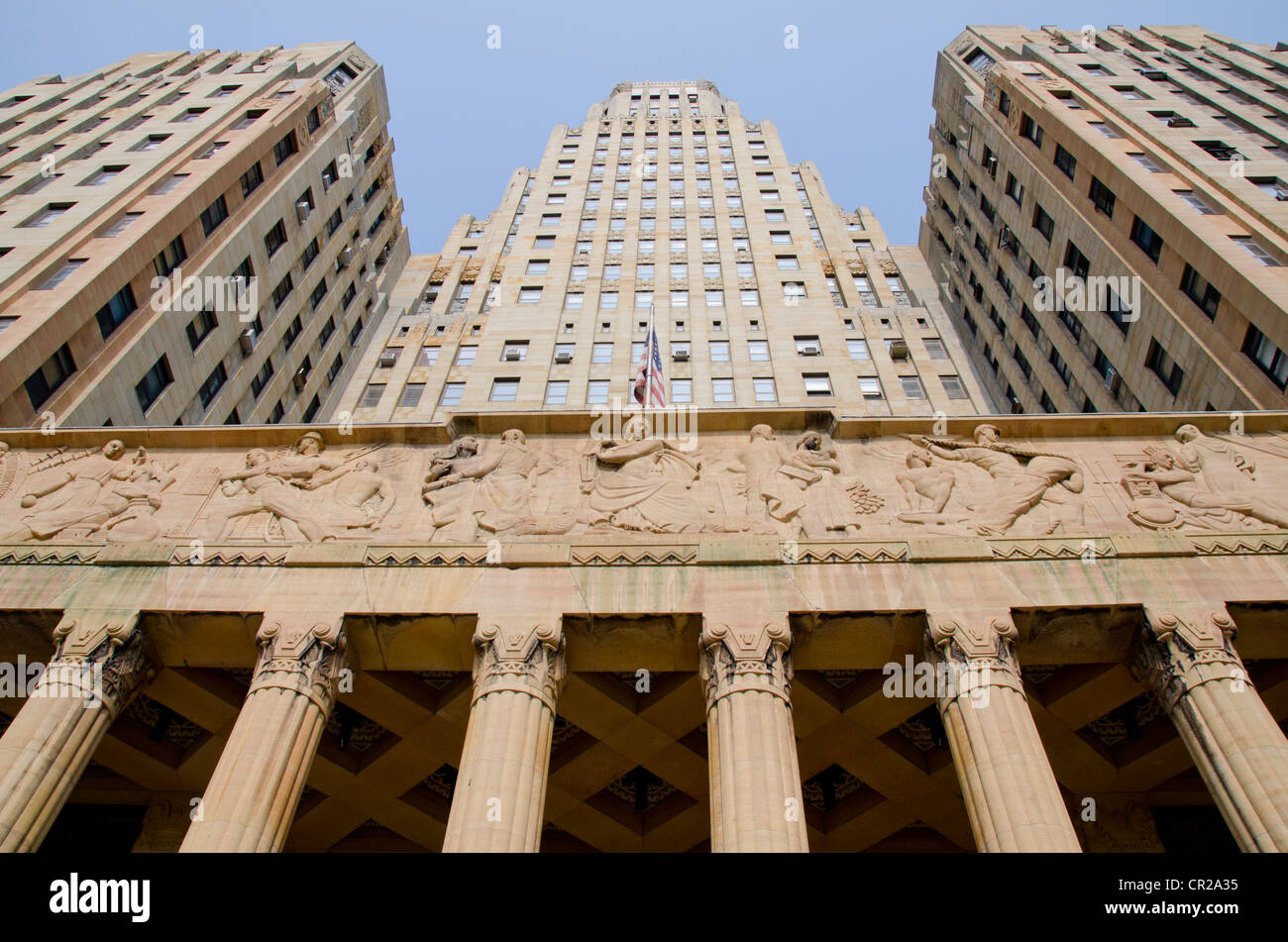 New York, Buffalo, City Hall. Historic Art Deco building completed in ...