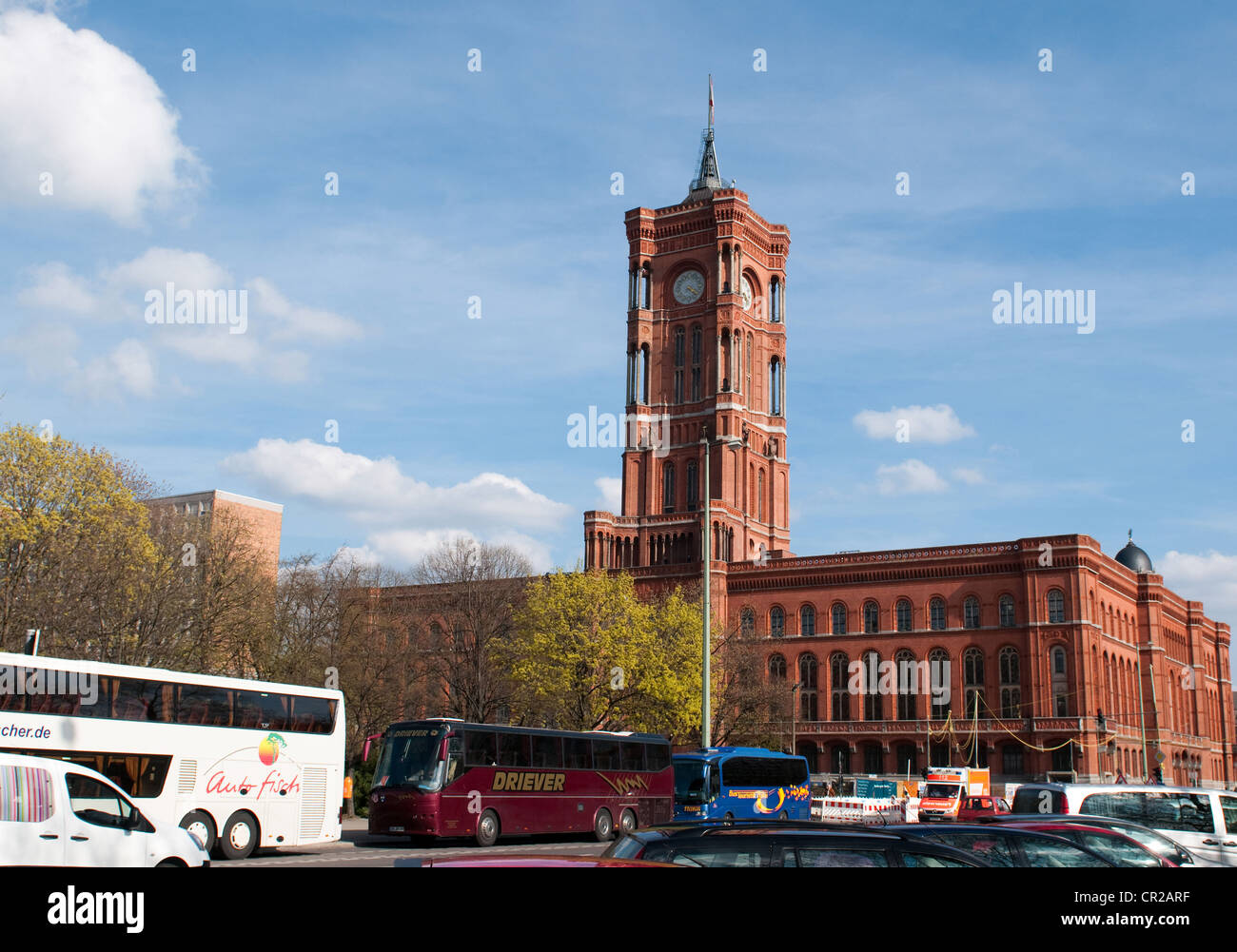 Berlin City Hall Rote Rathaus on Alexanderplatz Stock Photo Alamy