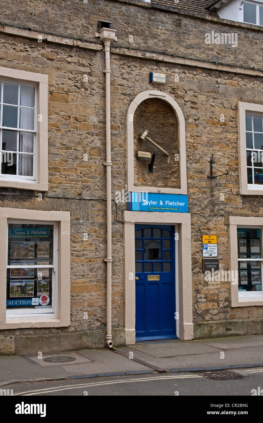 Tayler & Fletcher Auctioneers and Estate Agents office, with sculpted
