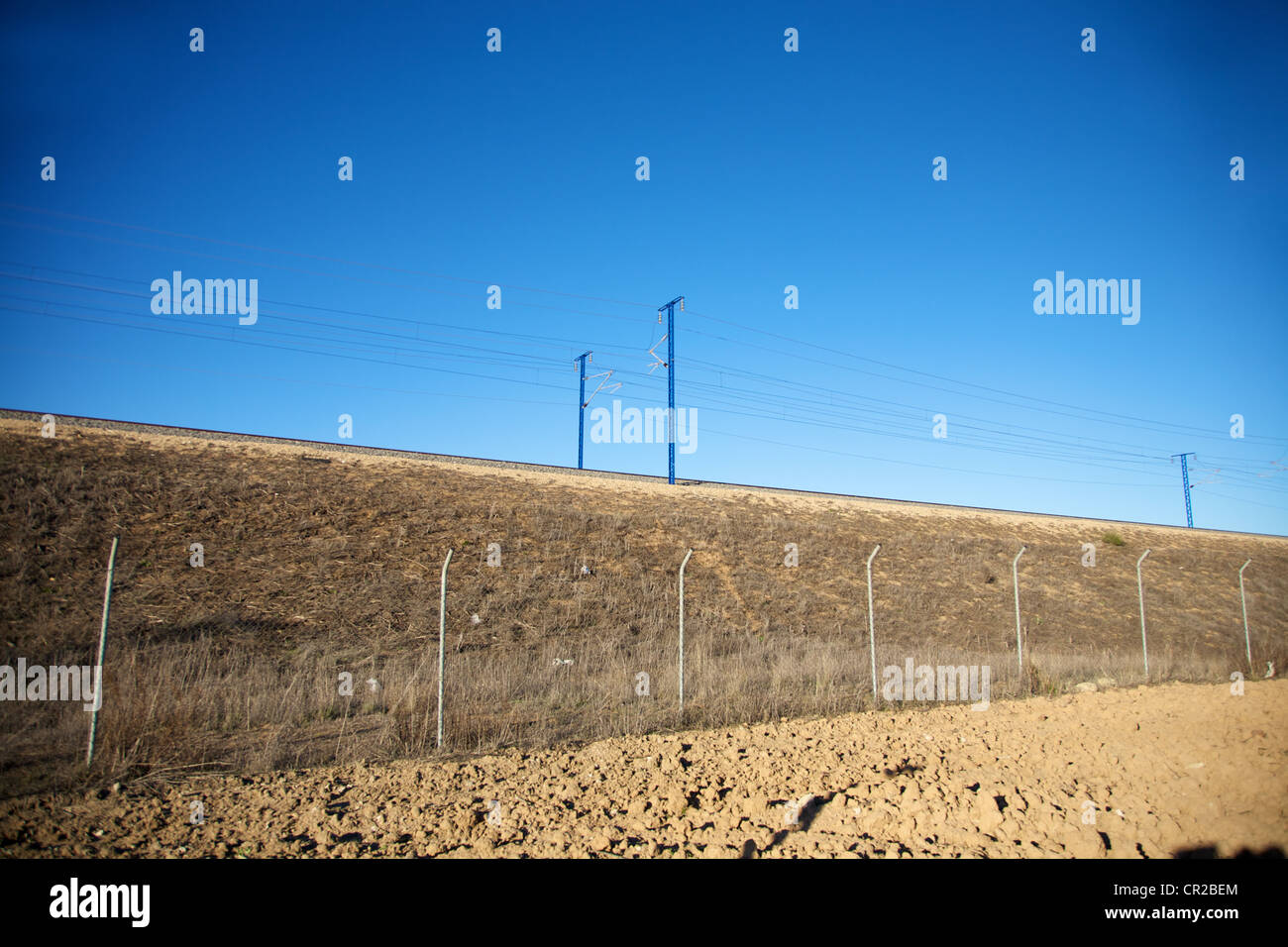 the fastest train AVE railway at Spain Stock Photo - Alamy