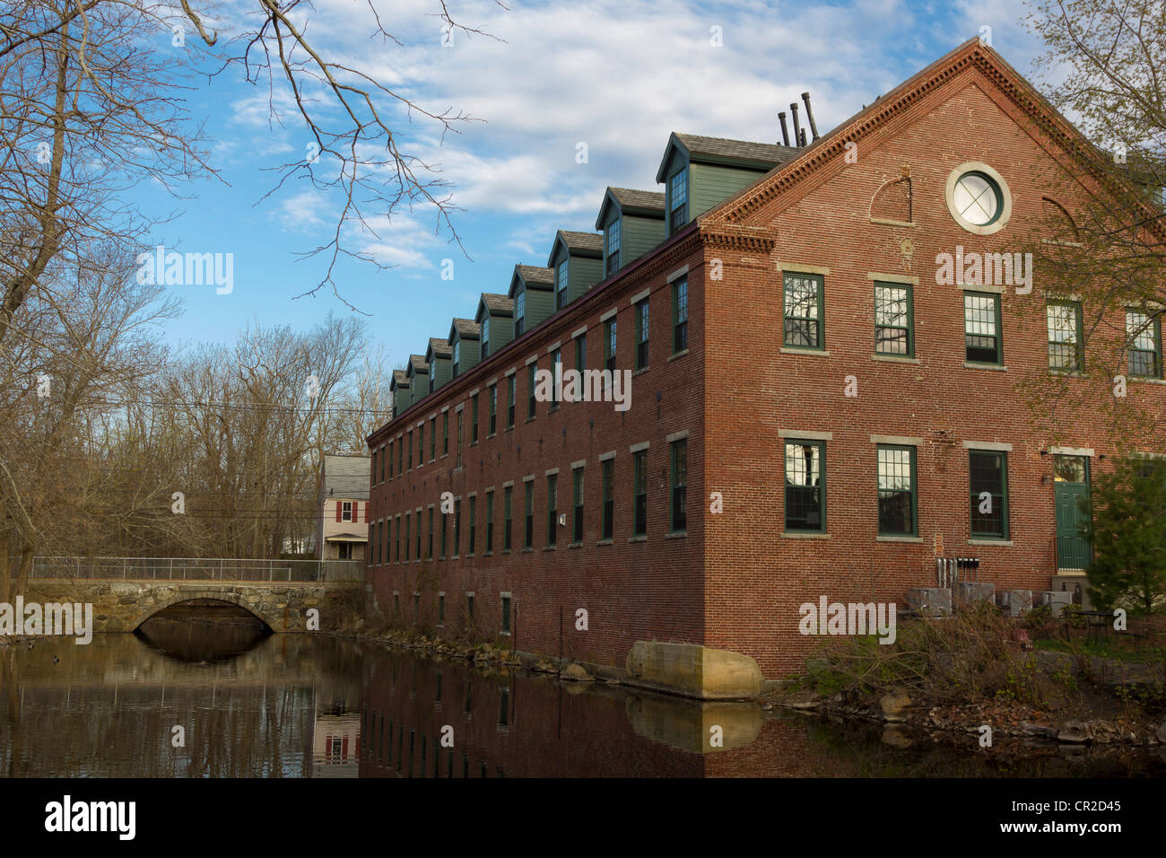Restored Mill Building, Amesbury, Massachusetts Stock Photo Alamy