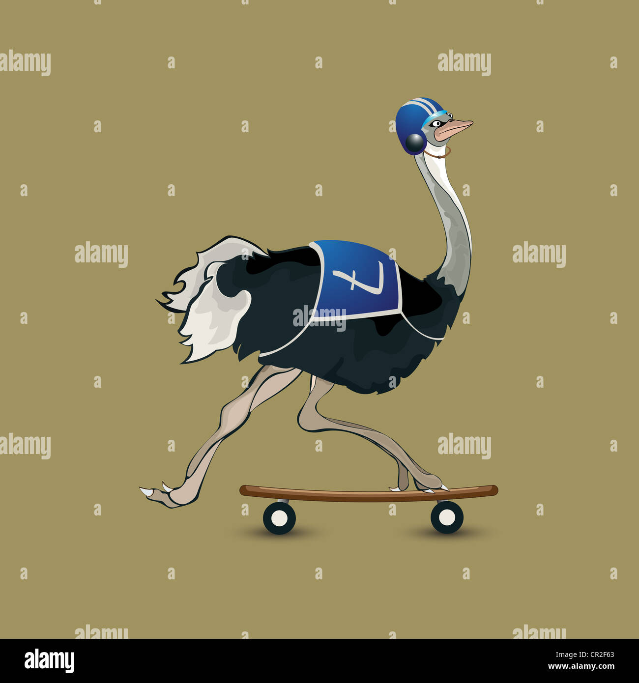 Ostrich Racing Engine Vector Ostrich racing hi-res stock photography and images - Alamy