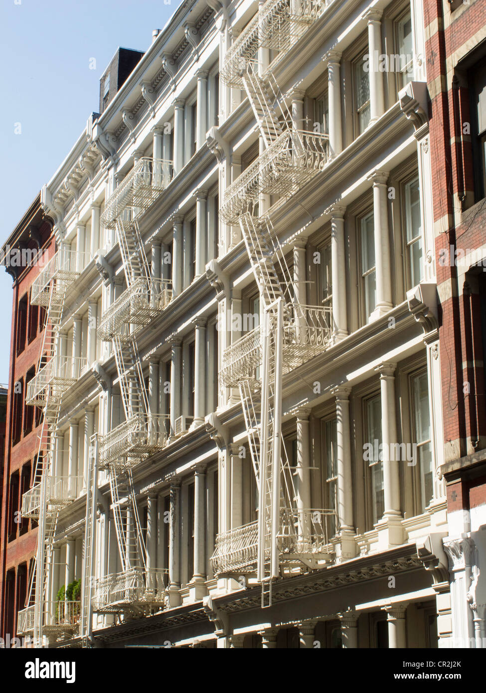 Building Facades, SoHoCast Iron Historic District, NYC Stock Photo Alamy