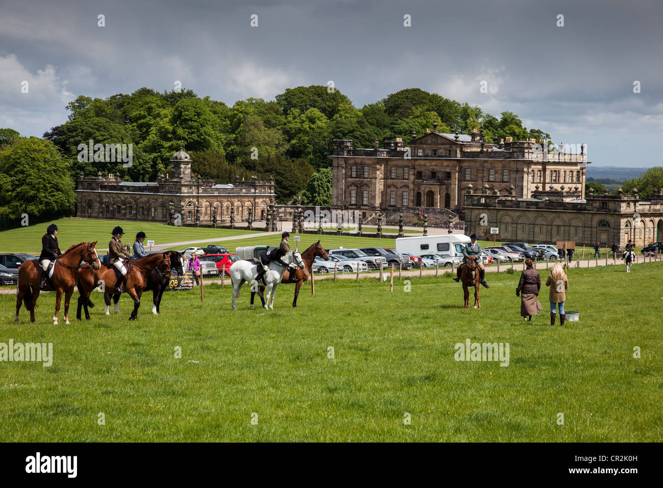 Horse competition in the grounds of Duncombe Park, near Helmsley, North York Moors National Park, North Yorkshire Stock Photo