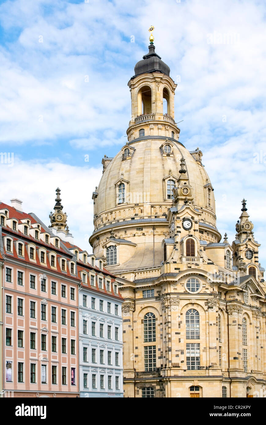 Dresden Frauenkirche Cathedral, Saxony, Germany Stock Photo