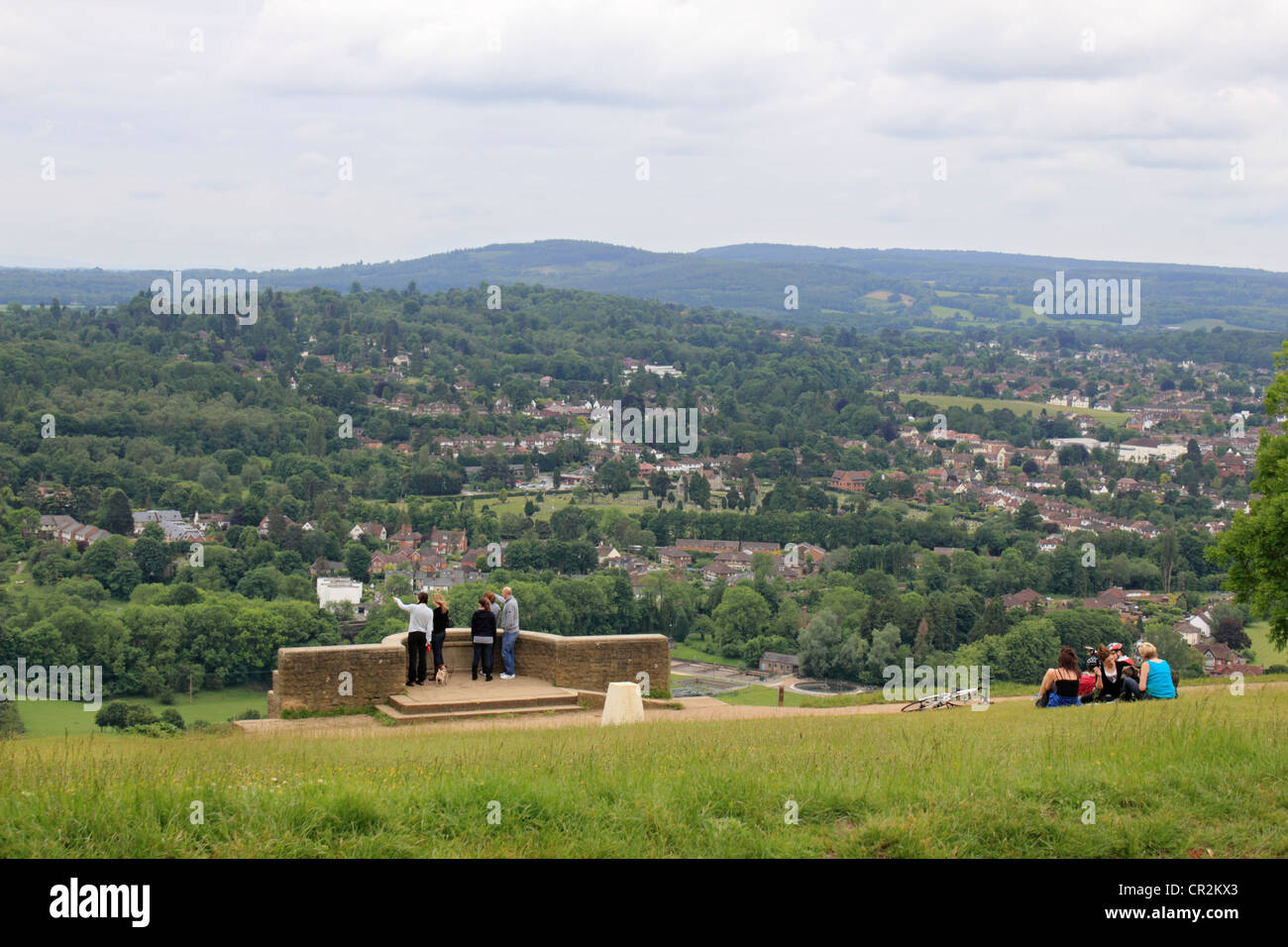 View point at Box Hill Surrey England UK Stock Photo