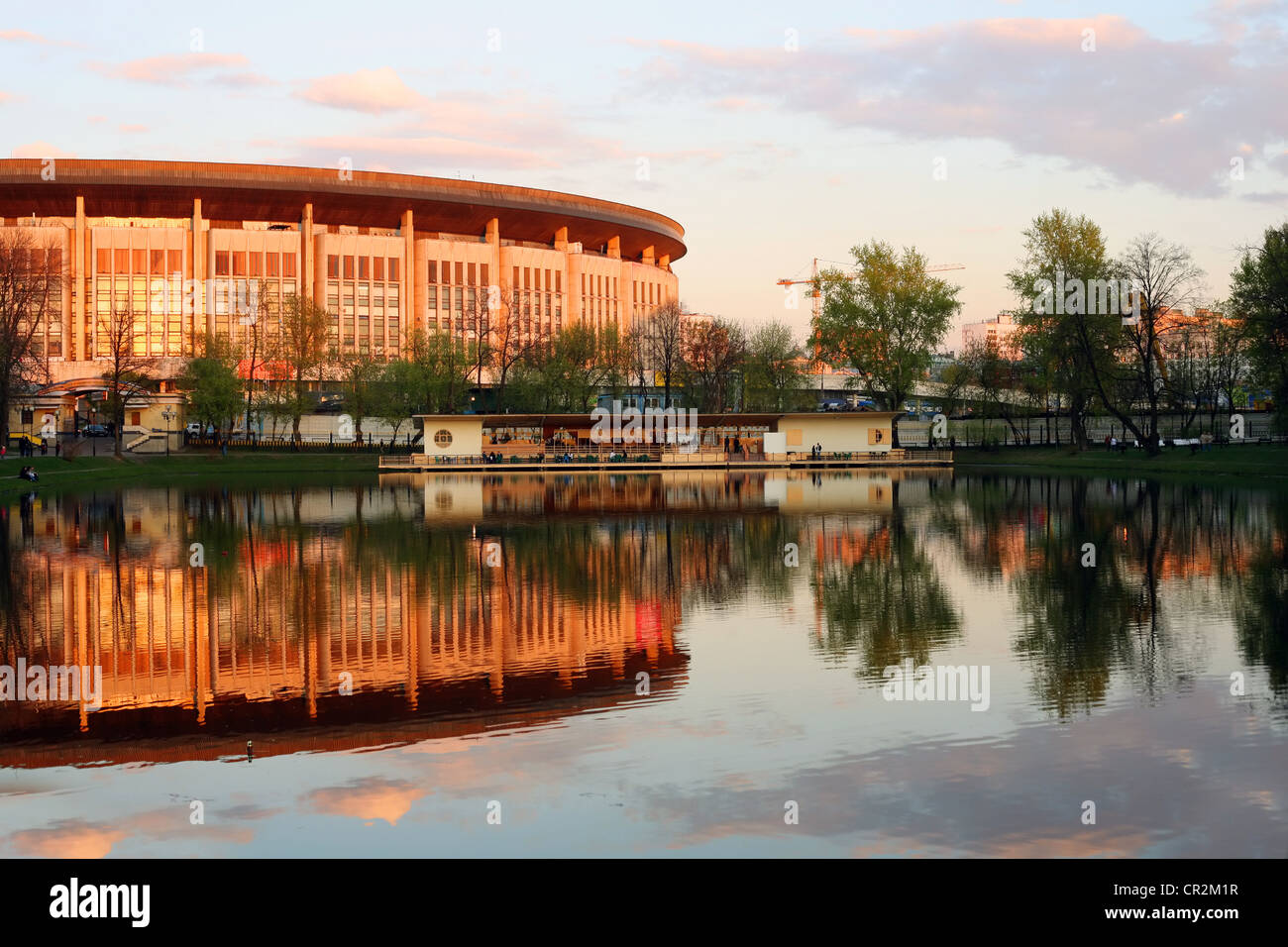 Sports complex Olympic in Moscow Stock Photo - Alamy