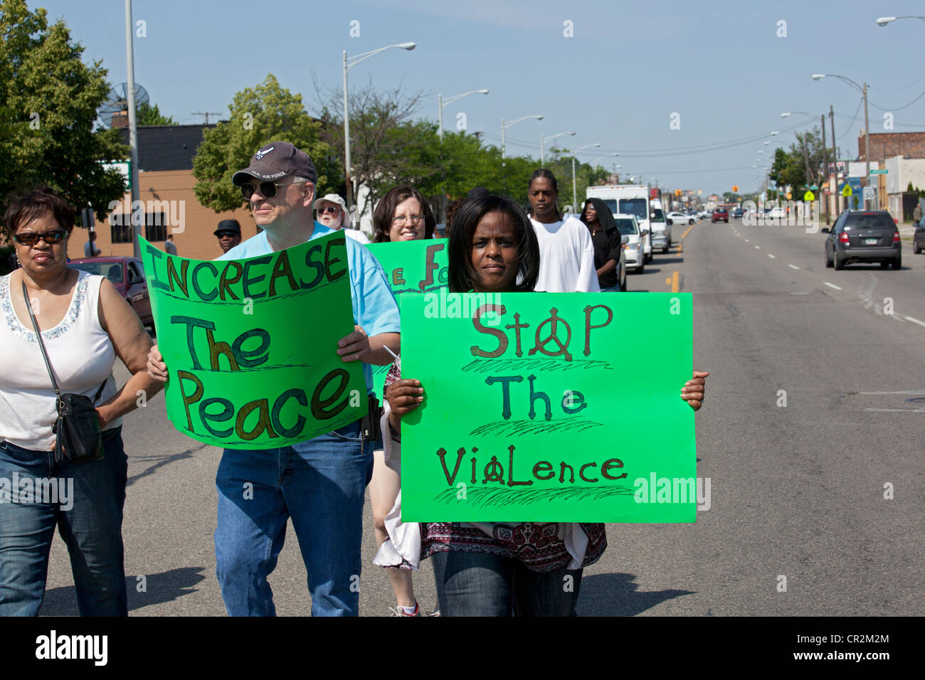 Detroit, Michigan Residents of Detroit's Morningside neighborhood