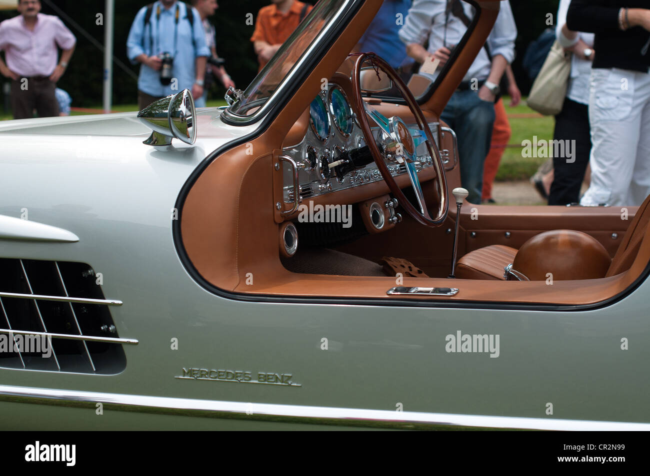 Mercedes-Benz 300 SL on display at the Concorso d'Eleganza Villa d'Este auto show in Cernobbio at the Lake Como in Italy Stock Photo