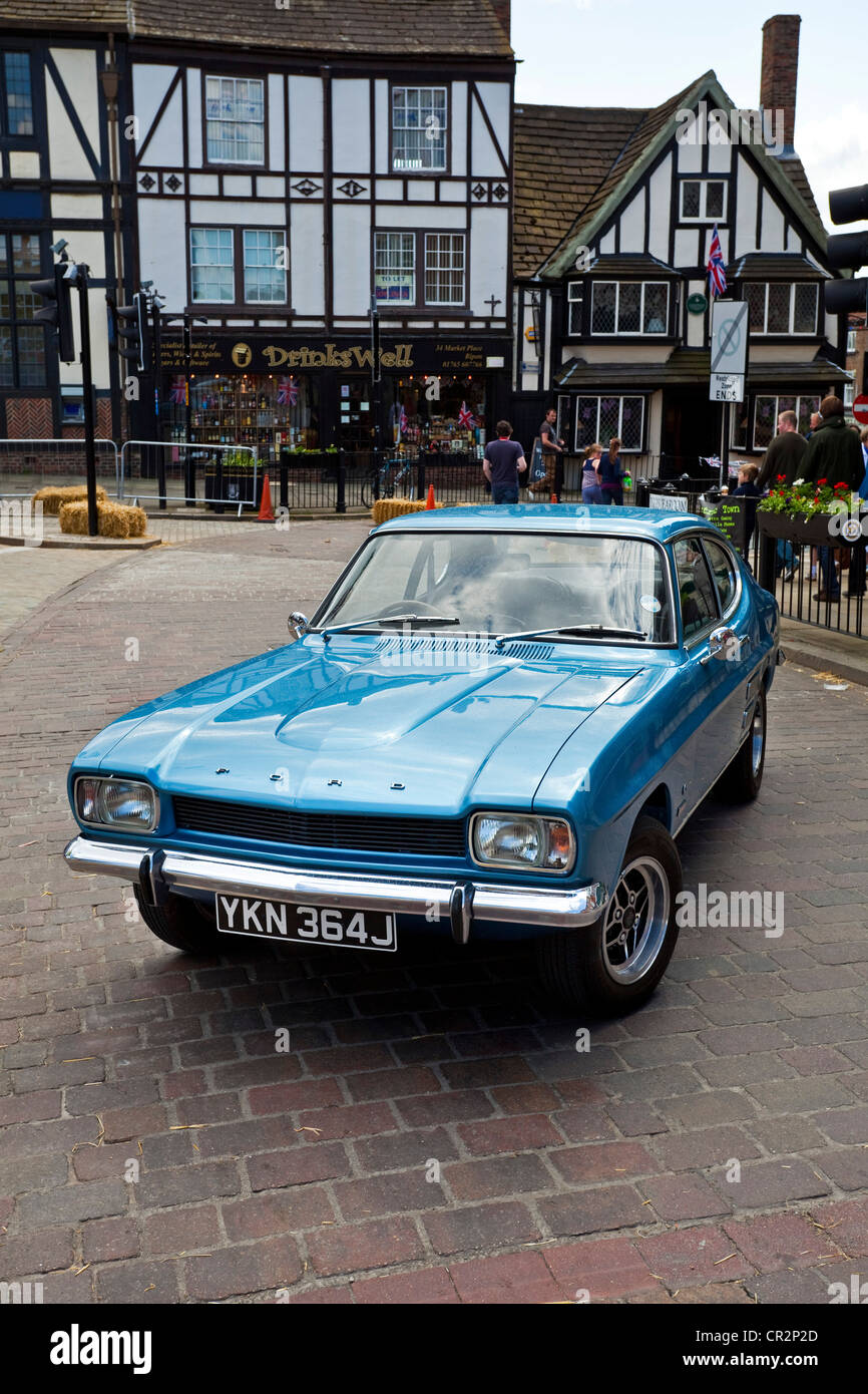 A Ford Capri RS 3000 showing in Ripon North Yorkshire UK Stock Photo