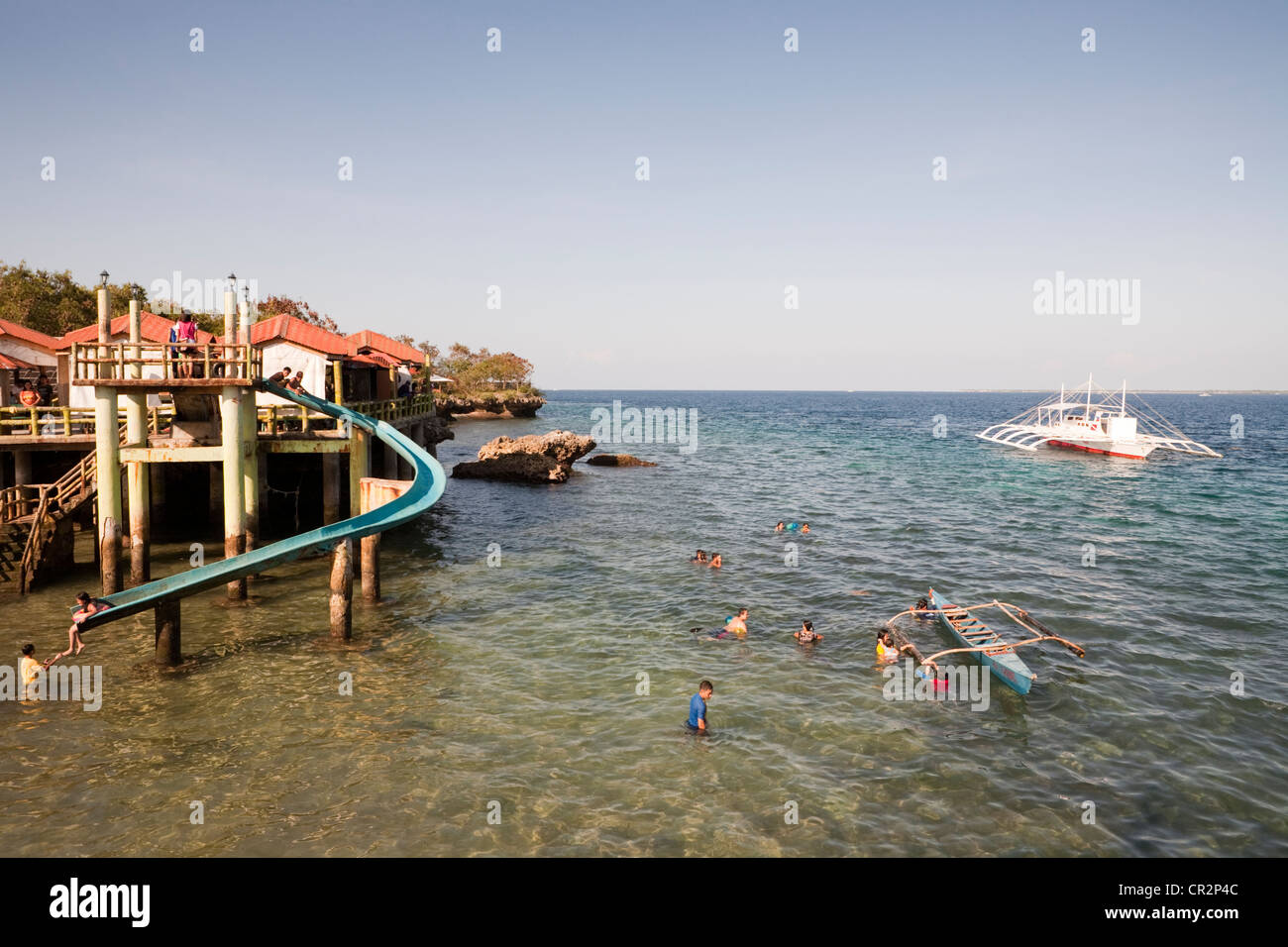 Blue Reef Mactan Island Resort. Lapu-Lapu City, Metro Cebu, Mactan Island, Visayas, Philippines. Stock Photo