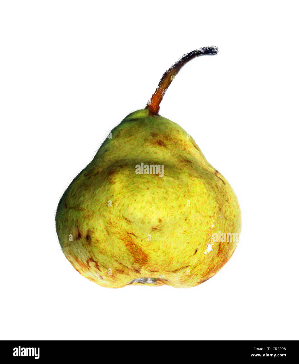 The image of a pear on a white background Stock Photo - Alamy