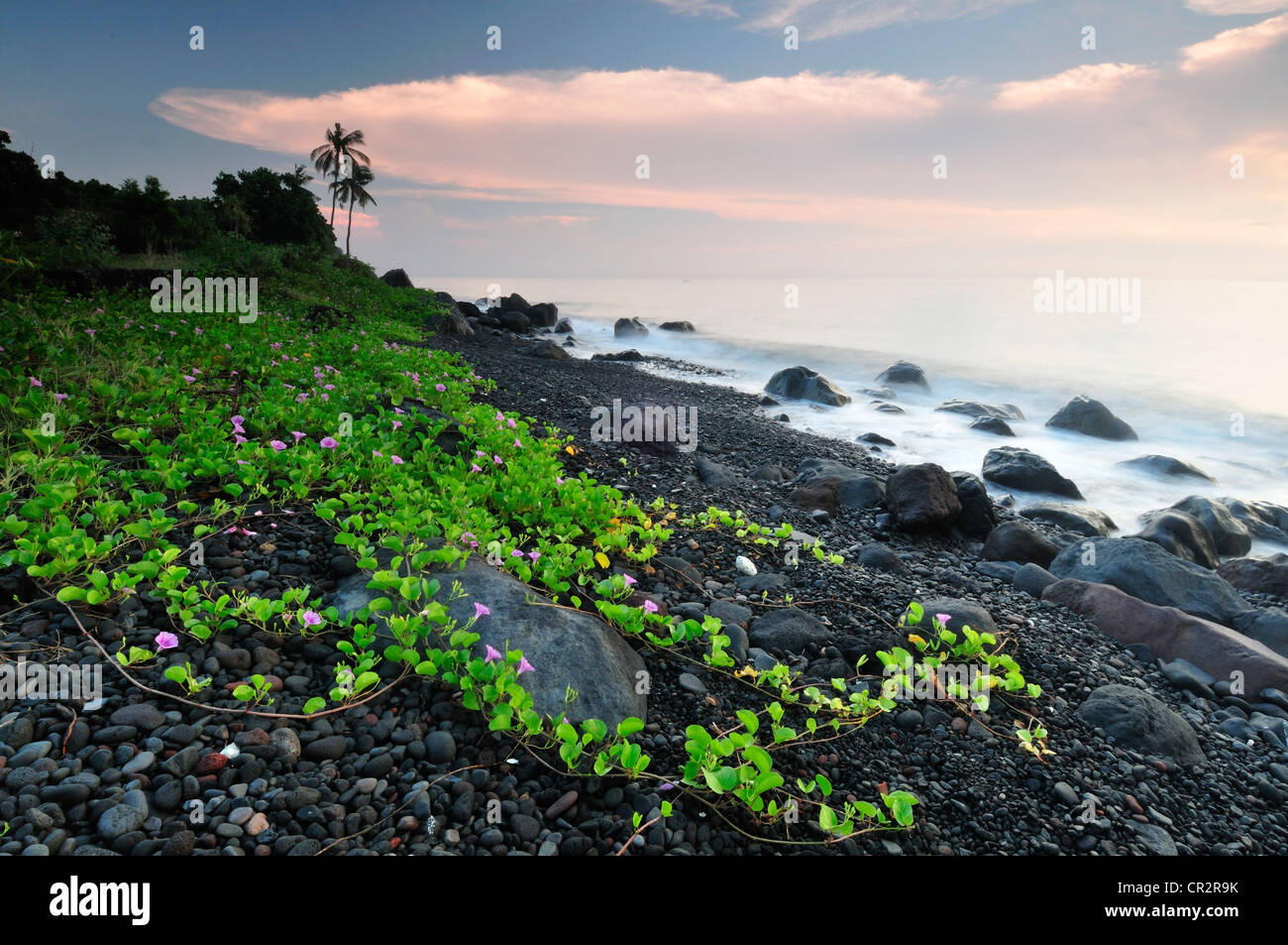 Tulamben beach, Bali, Indonesia, Asia Stock Photo