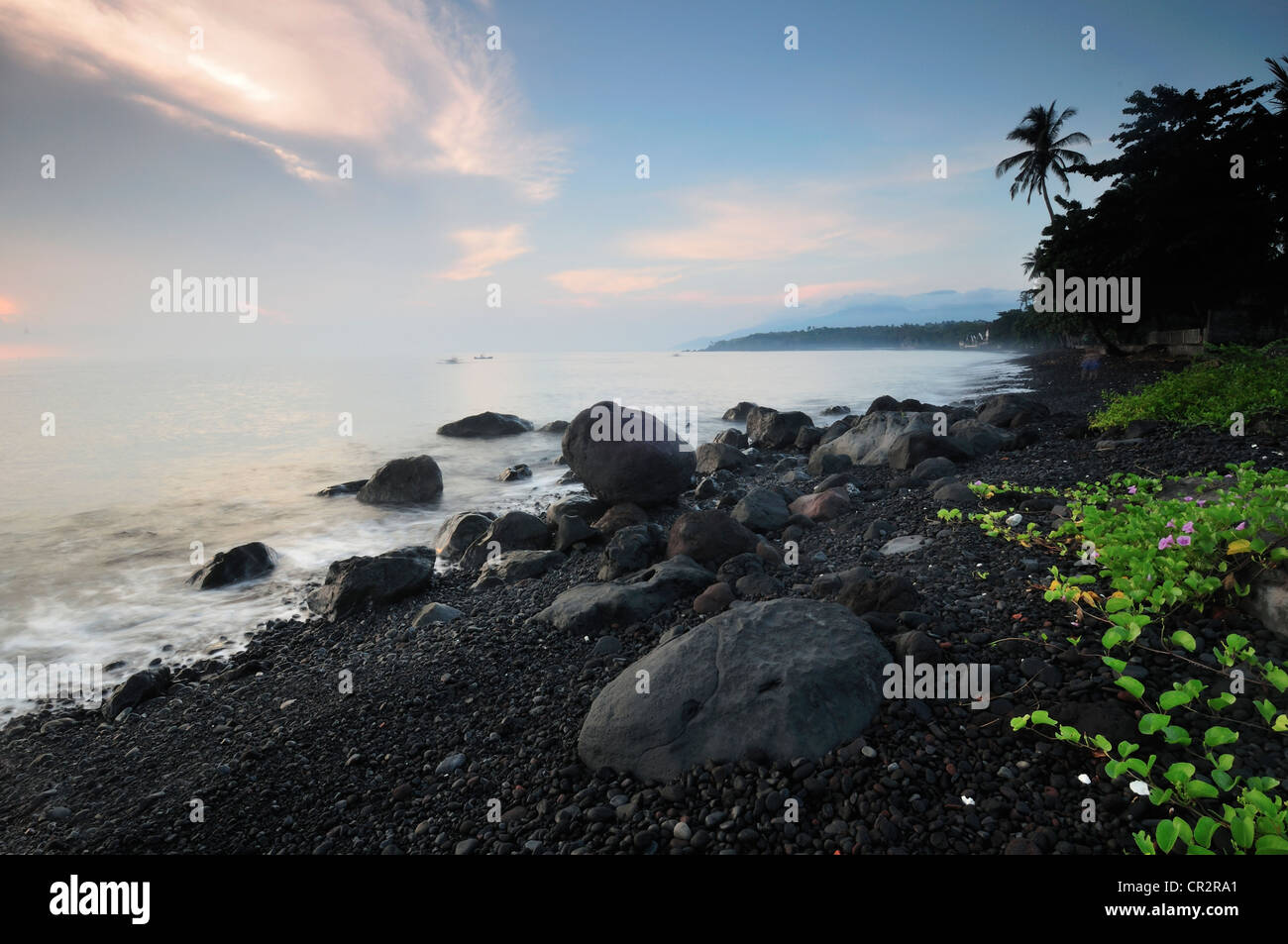 Tulamben beach, Bali, Indonesia, Asia Stock Photo