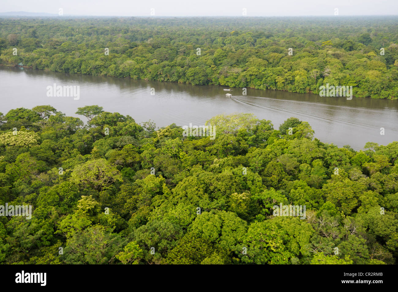 Tortuguero National Park, Costa Rica from the air Stock Photo